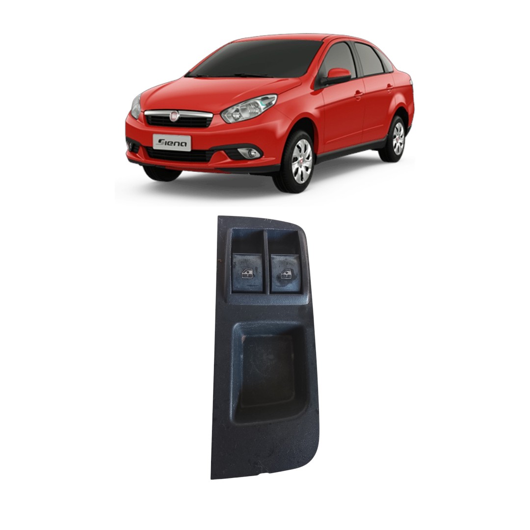 Botão Vidro Elétrico Dianteiro Esquerdo Fiat Siena Attractive 2012 2018