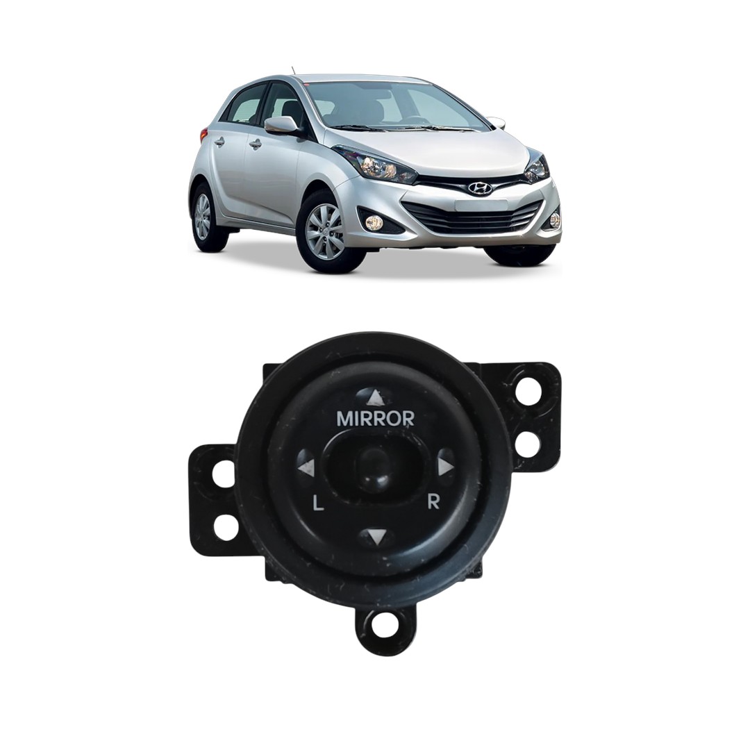 botão regulador retrovisor Hyundai HB20 2013 2017