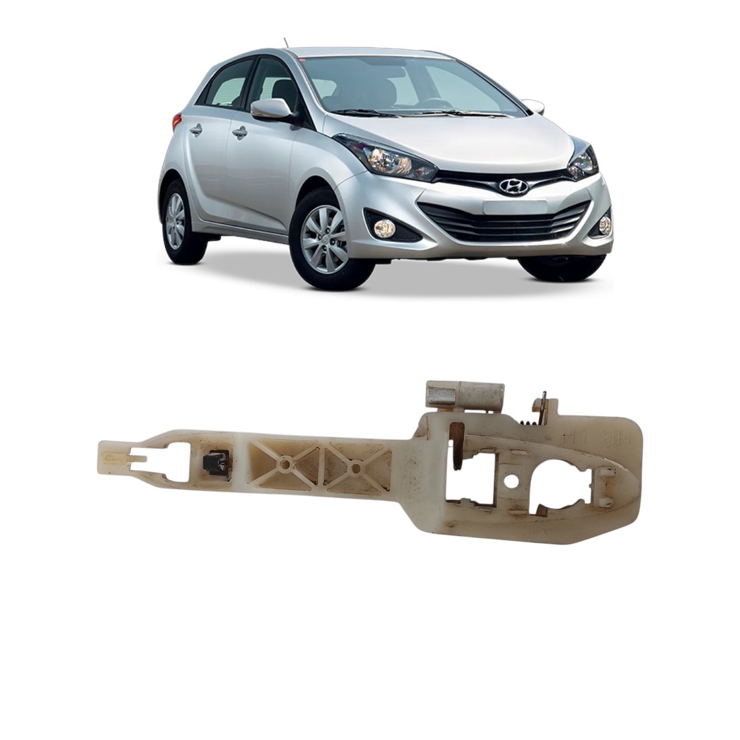 Suporte Maçaneta Externa Tras Esquerdo Hyundai Hb20  12/19 Traseira
