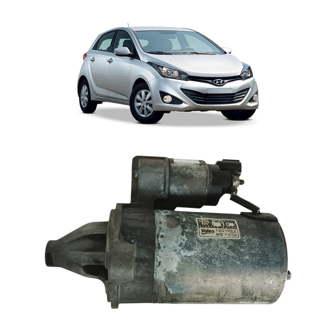 motor arranque Hyundai HB20 1.0 2013 2018