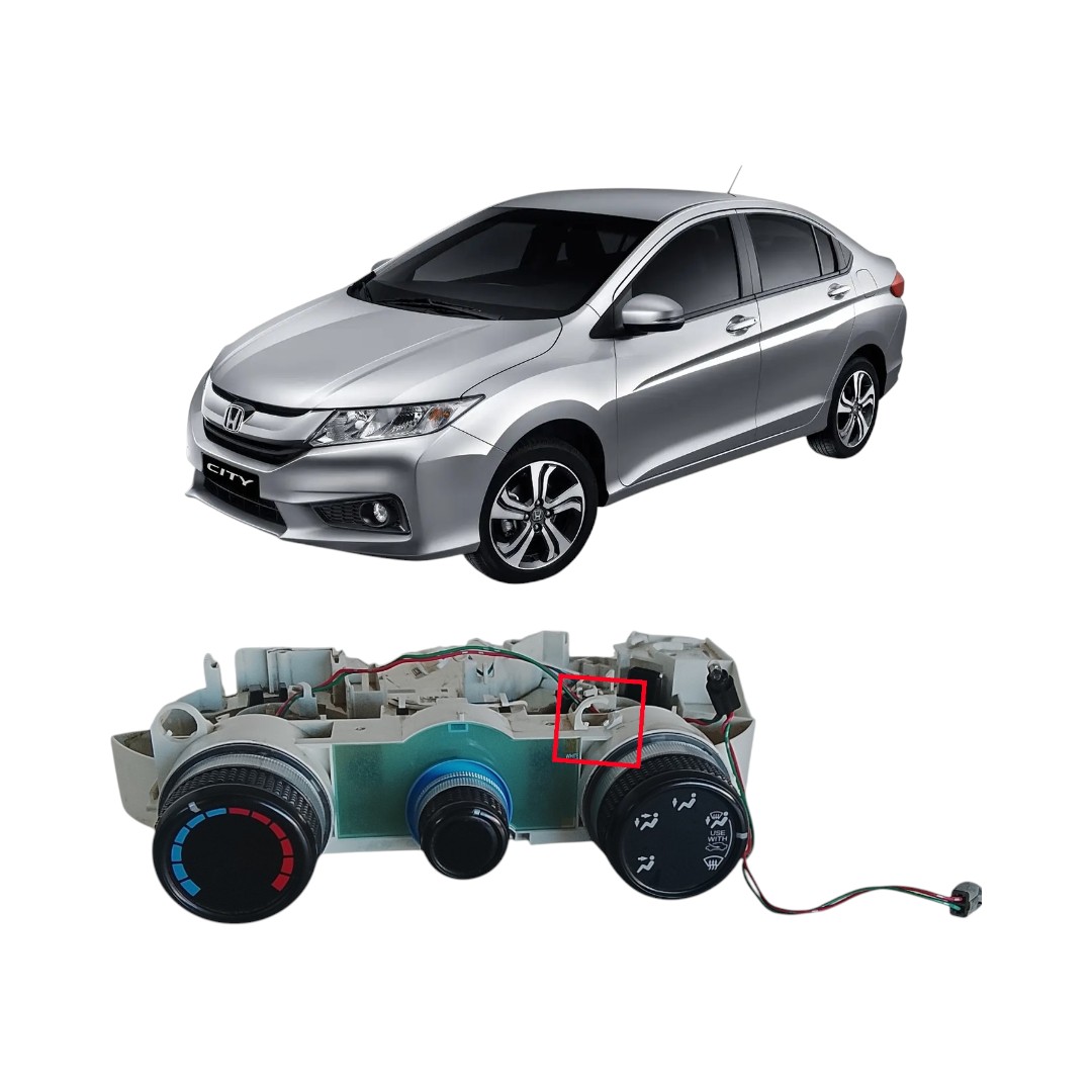 comando ar condicionado c/detalhe Honda city 2015 2018