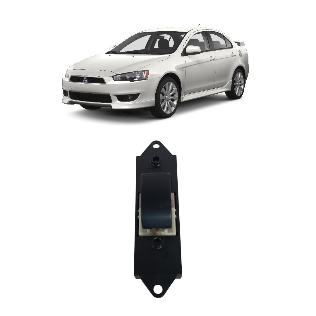 Botão Interruptor Vídro Tras Esq Mitsubishi Lancer 12/16