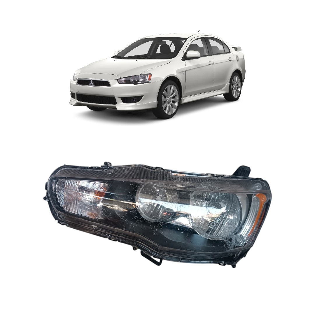 Farol Dianteiro Esquerdo Mitsubishi Lancer 2013
