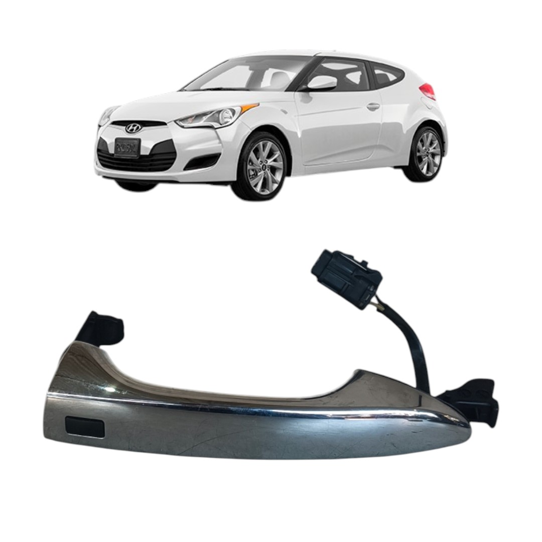 Maçaneta Externa Dianteira Esquerda Hyundai Veloster 11/14 Cromado Dianteira