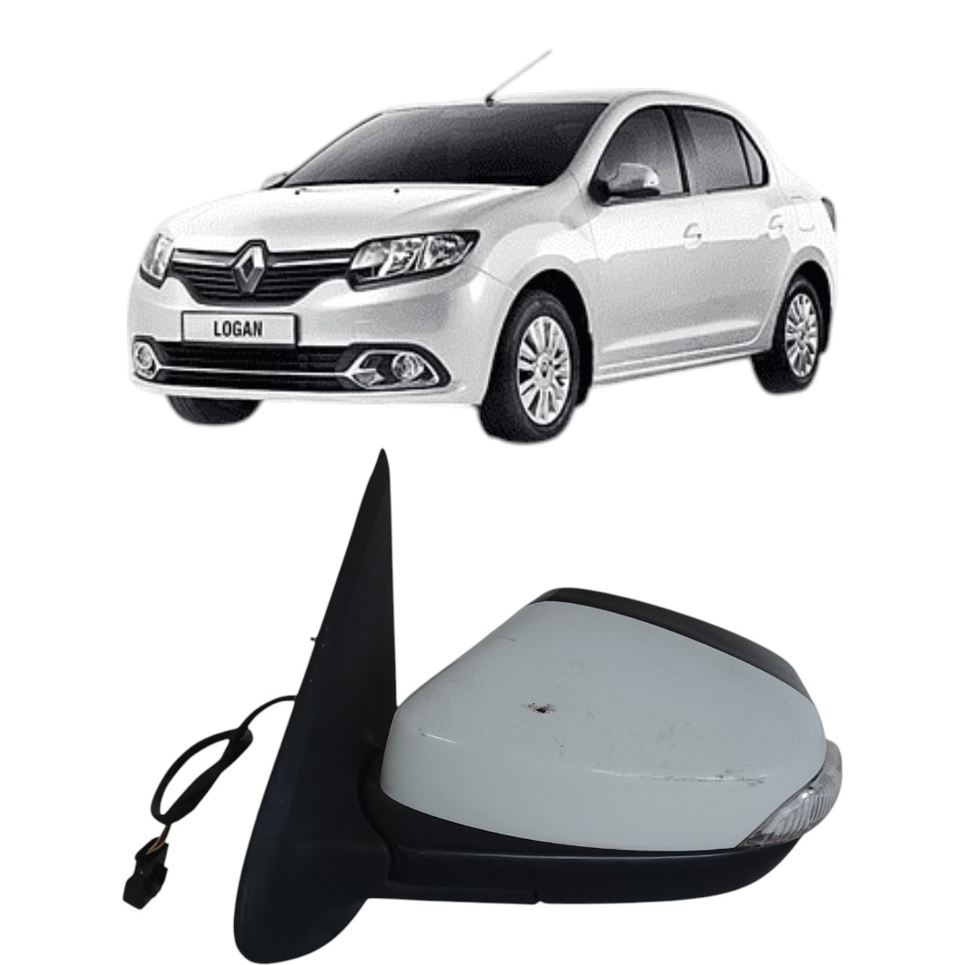 retrovisor esquerdo elétrico Renault Logan 2014 2024 6