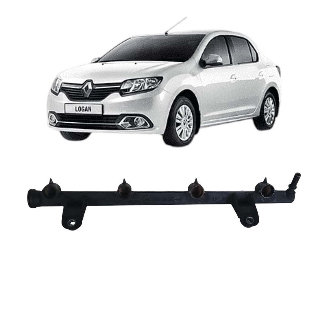 flauta bico injetor Renault Logan 1.6 2014 2017 6