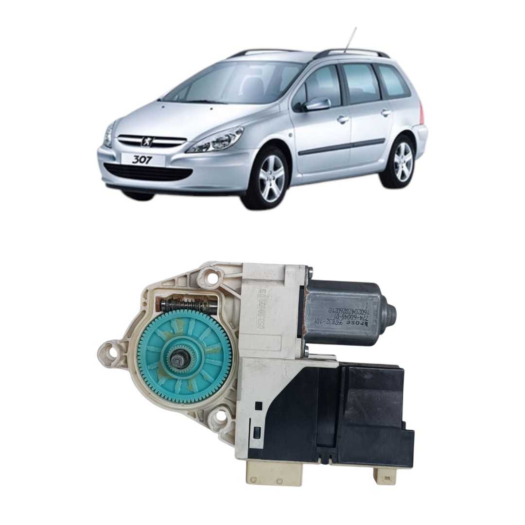 Motor Maquina Vídro Dianteira Esquerda Peugeot 307 2001 2012