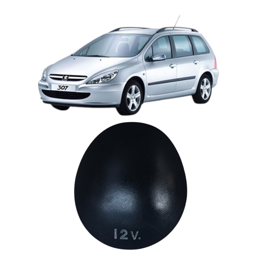 Tomada 12v Peugeot 307 2010 2012 Preto