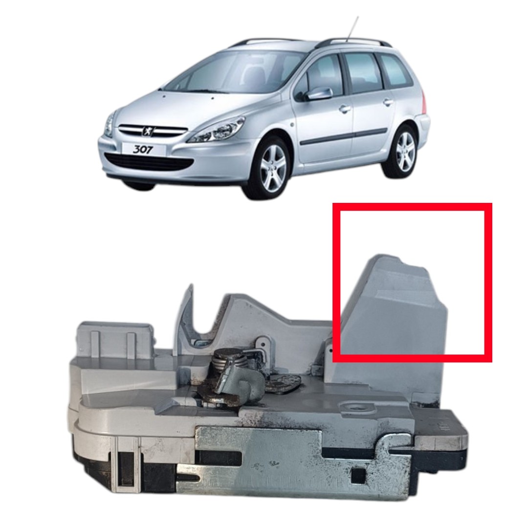 Fechadura C/Detalhe Traseira Direita Peugeot 307 2009 2011