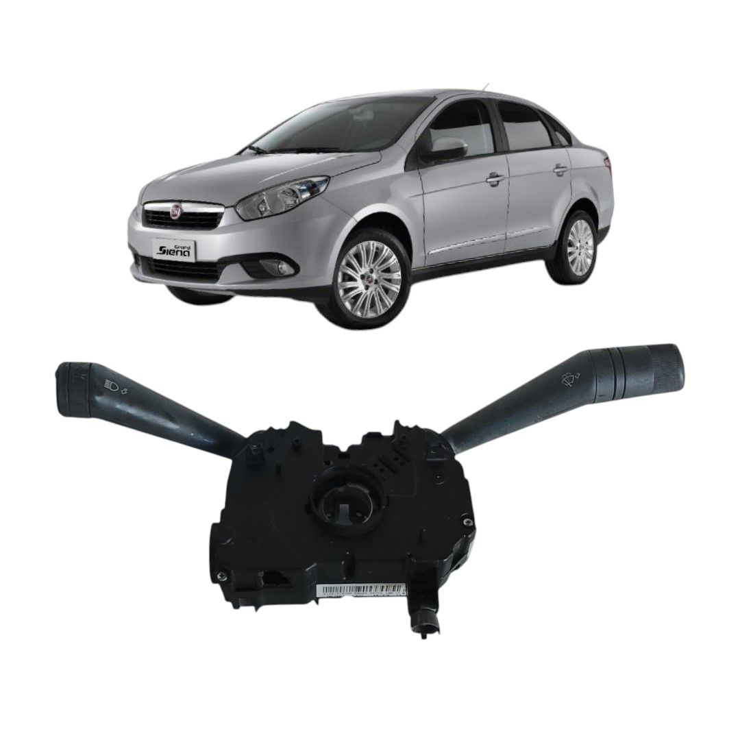 Comando Chave Limpador Setas C/detalhe Fiat Siena Essence 2012 2016