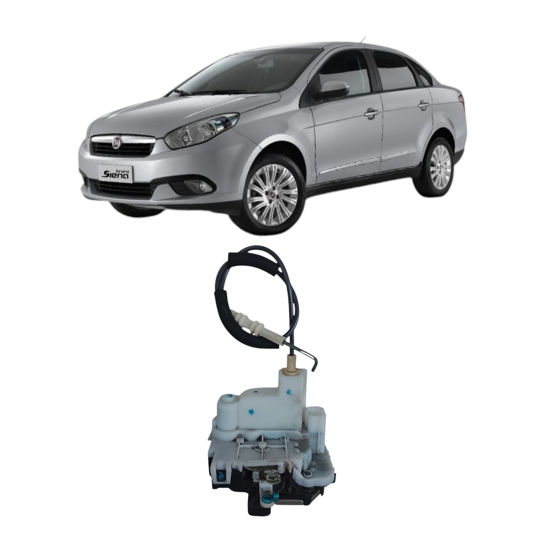 fechadura elétrica dianteiro esquerdo Fiat Siena essence 2012 2021