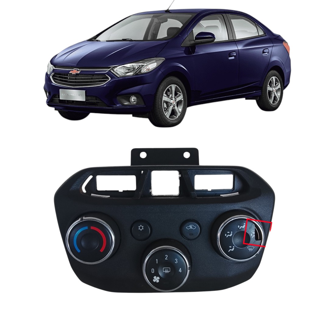 comando ar condicionado c/detalhe Chevrolet prisma 2015 2019