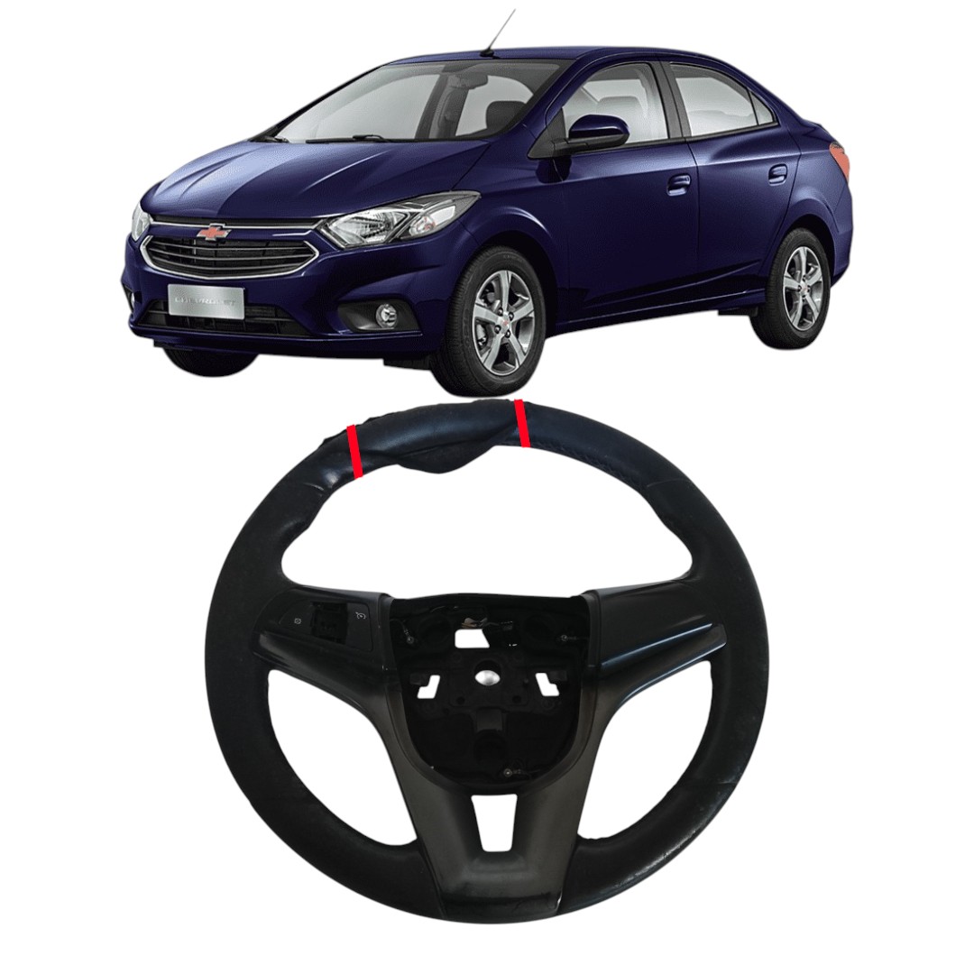 volante motorista c/detalhe Chevrolet prisma 2013 2019