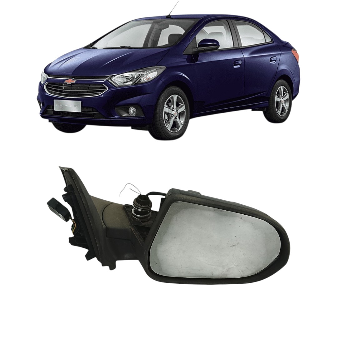 retrovisor manual direito c/detalhe Chevrolet prisma 13/19