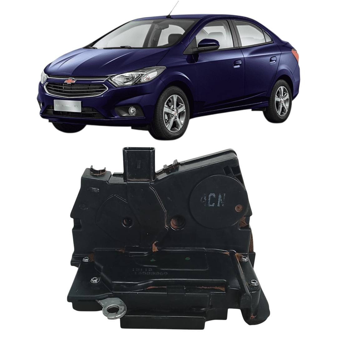 fechadura elétrica porta tras esq Chevrolet prisma 14/16