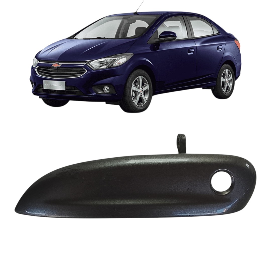 Maçaneta Externa Dianteira Esquerda Chevrolet Prisma 13/21 Preto Dianteira