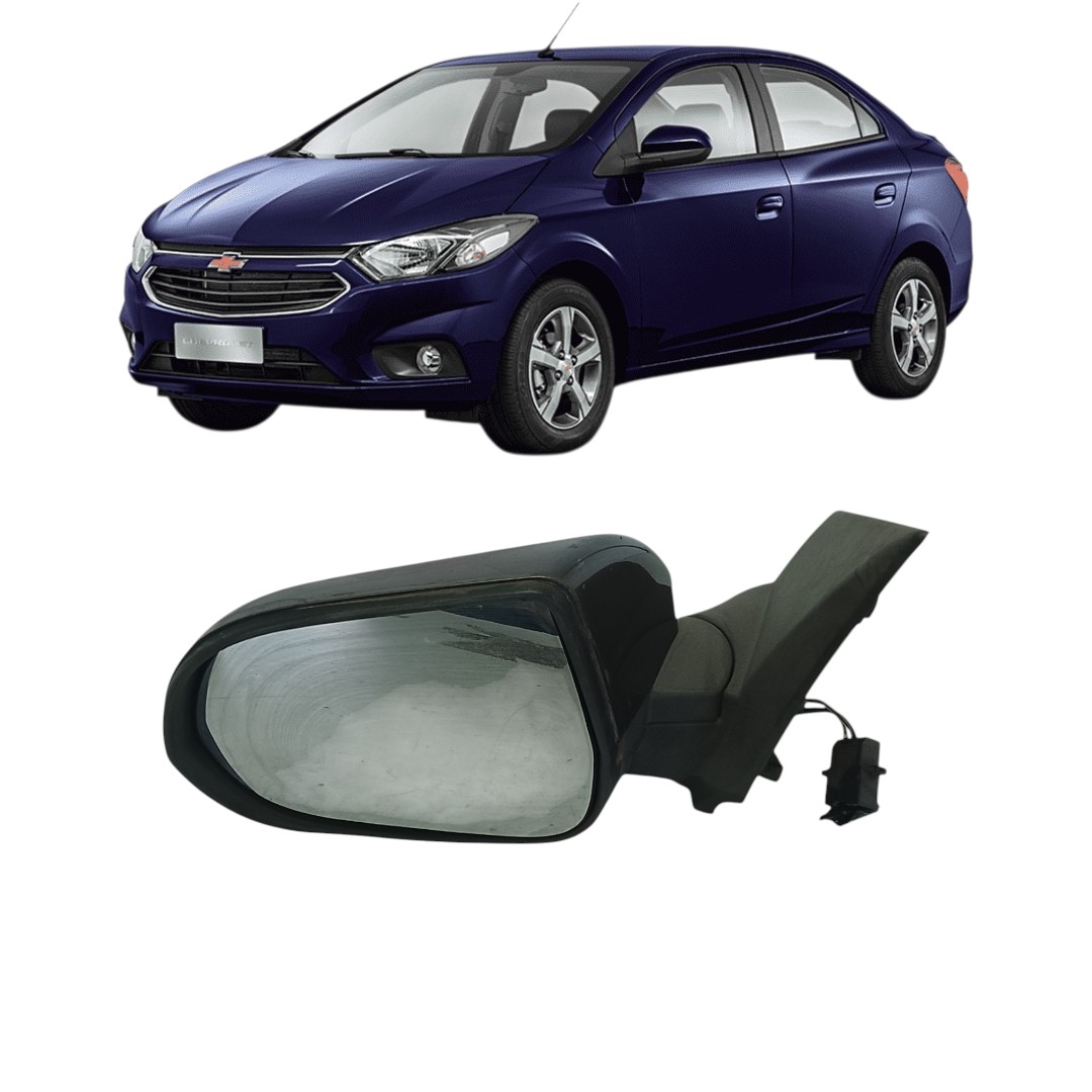 retrovisor esquerdo c/detalhe Chevrolet prisma 2013 2019