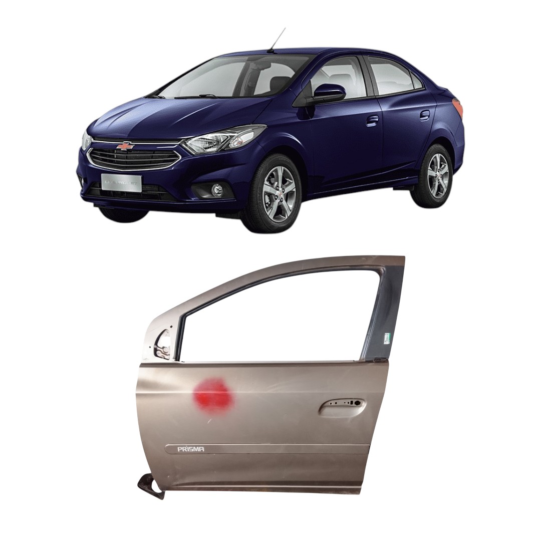 Porta Dianteira Esquerda Chevrolet Prisma 2013 2019 Dianteira Esquerda Bege