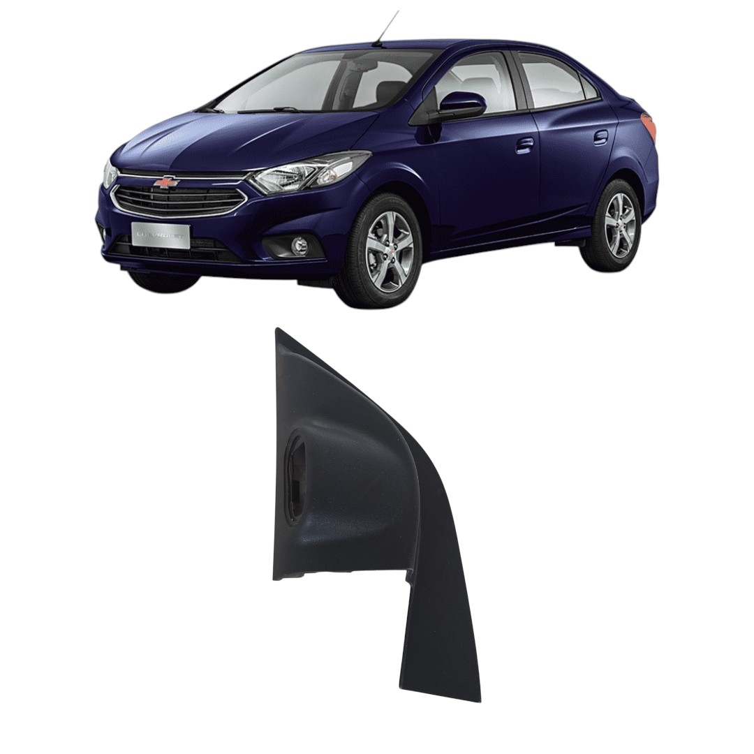 moldura retrovisor interno esquerdo Chevrolet prisma 13/18