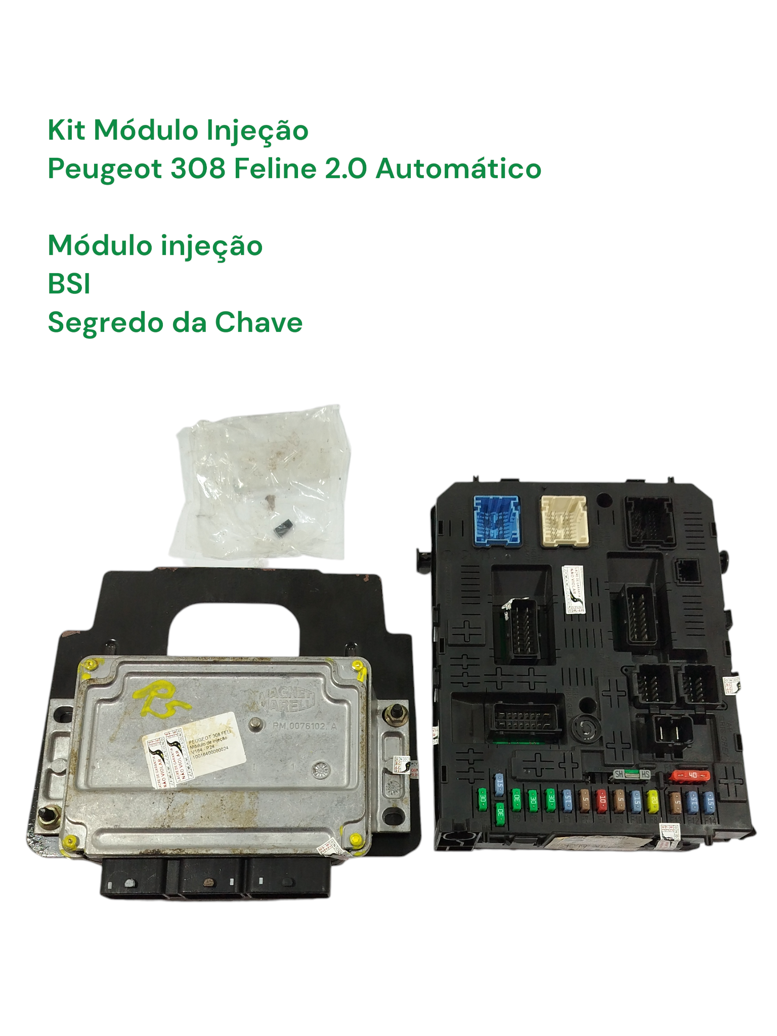 Kit Módulo Injeção  Peugeot 308 2.0 Feline Aut 2013