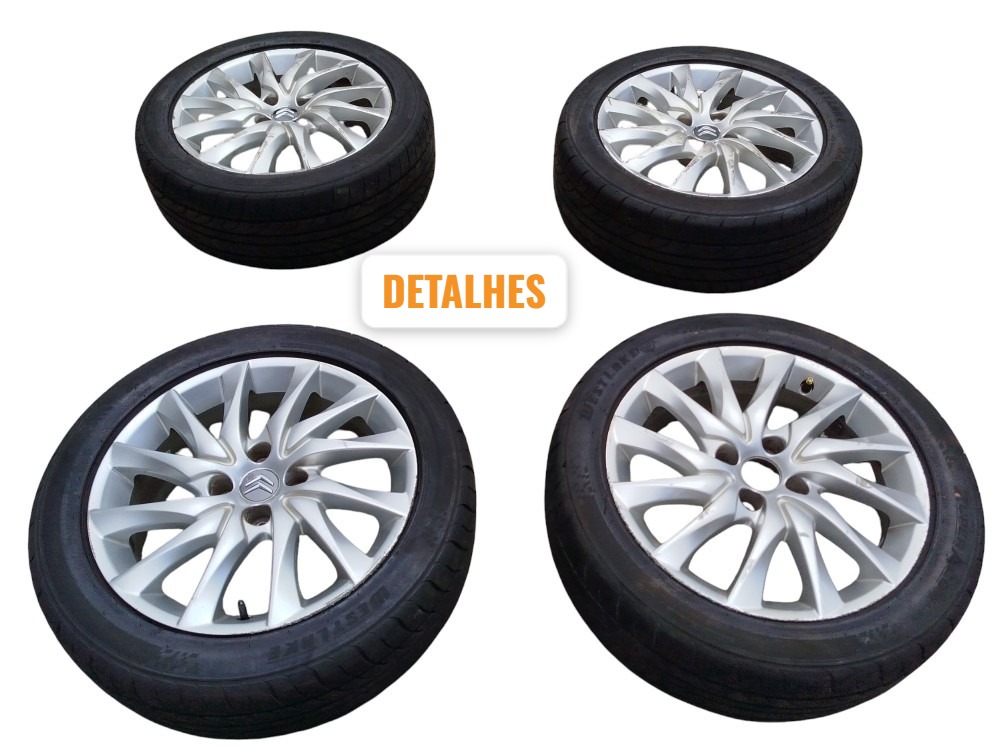 Jogo Rodas Liga Leve 215/50 R17 95w C4 Picasso 2012 Original 1
