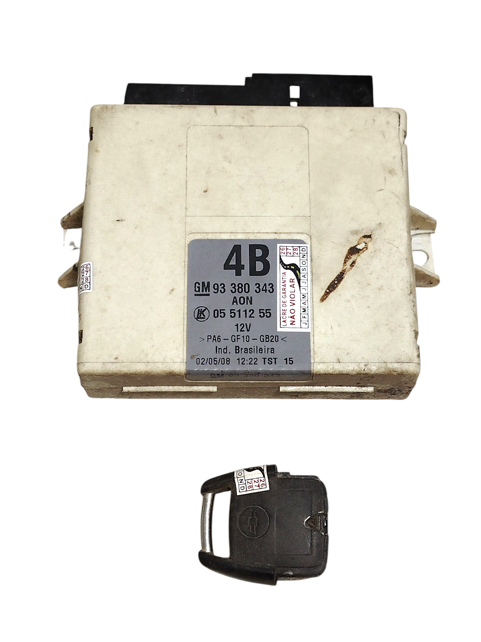 Módulo Alarme Controle Gm Vectra GTX 2.0 93380343