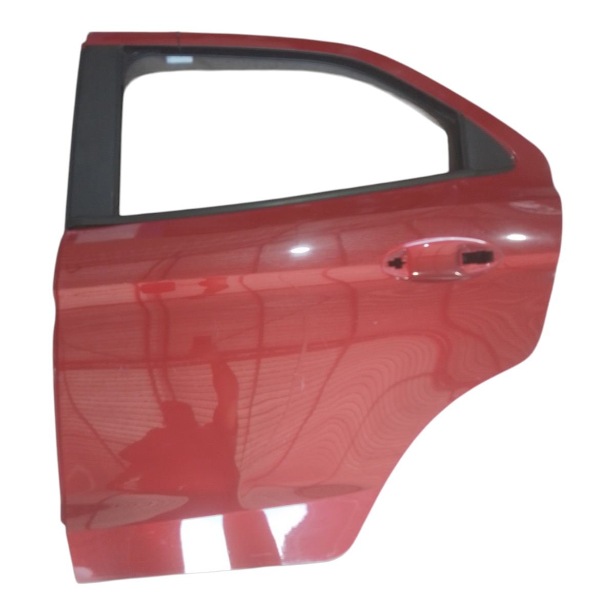 Porta Traseira Esquerda Para Recuperar Ford Ka 2015 2020 Vermelho