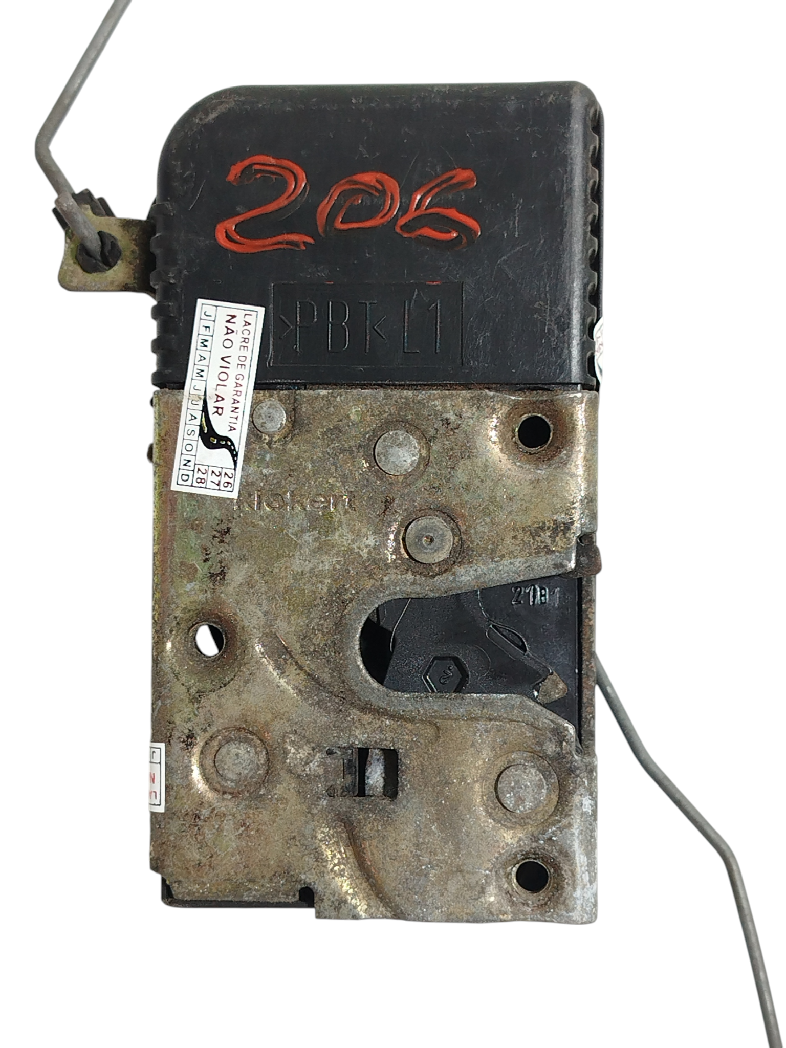 Fechadura Porta Dianteira Esquerda Peugeot 206 2001 5